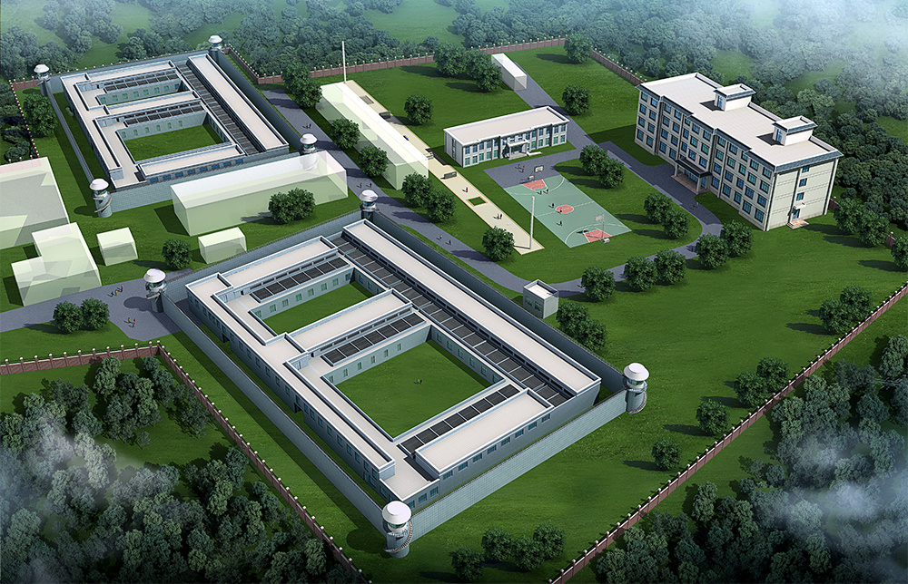 武警會(huì)澤縣中隊片區(qū)規劃鳥瞰圖